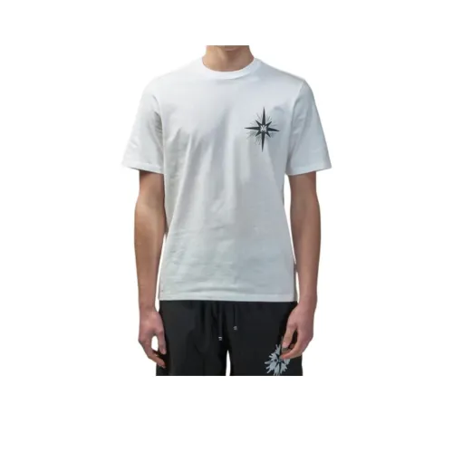 AMIRI T Рубашка Мужская Айвори Белая