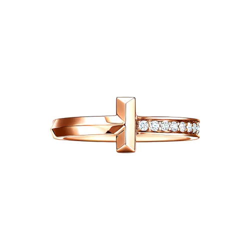 TIFFANY & CO. T Кольца Розово-золотой Женские