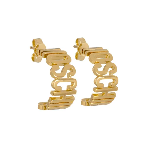 MOSCHINO Металлические серьги золотые женские