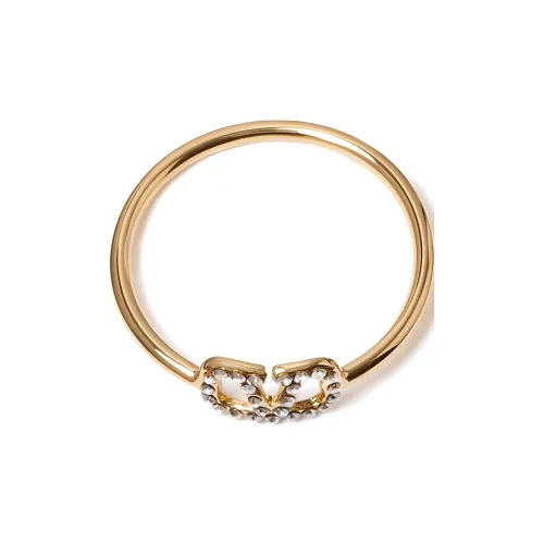 Valentino Латунь Crystal Rings Женские Золото