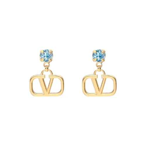 Серьги Valentino из латуни кристалла унисекс золото