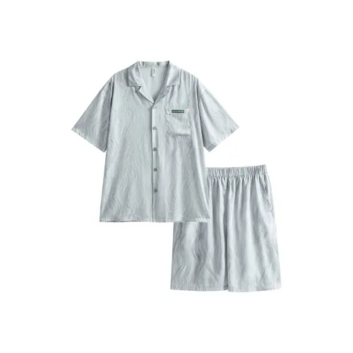 Peninsula City Пижамный комплект Мужской Серебристо-серый