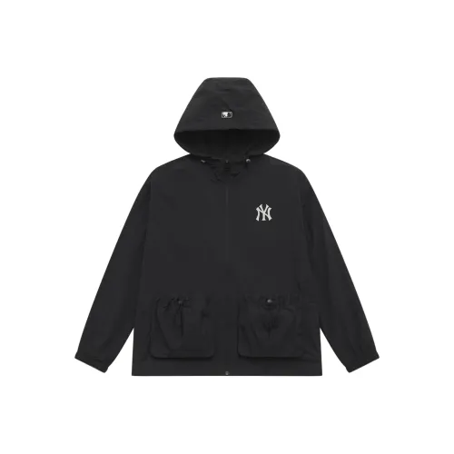 MLB New York Yankees Basic Collection SS25 Ветрозащитная куртка унисекс черного цвета