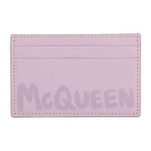 Alexander McQueen Кожа Кошелек Держатель для карт Мужской Розовый