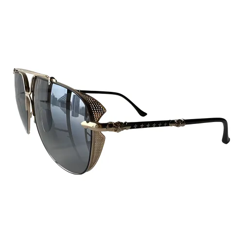 Chrome Hearts Aviator Солнцезащитные очки Унисекс Золото