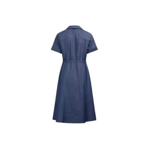 Hush Puppies Короткий рукав Платье Женское Джинсовый синий