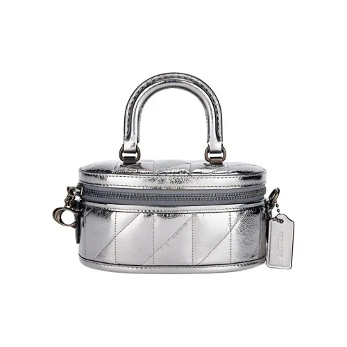 COACH Trail Овчина Сумка через плечо Сумка Маленькая Женская Антрацитовая