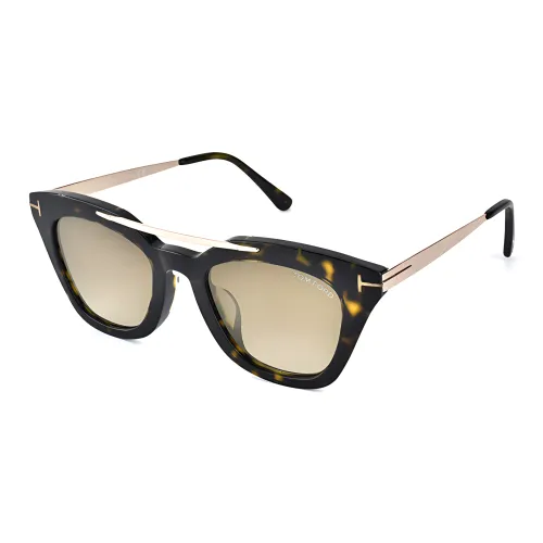 TF Пластина Сплав Рамка Нерегулярная форма Солнцезащитные очки Женские Многоцветный