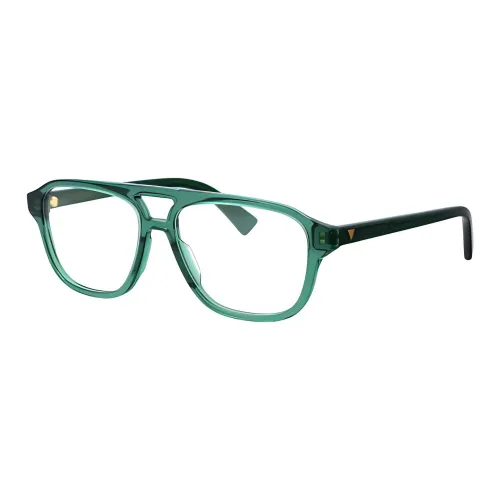 Bottega Veneta Ацетат Квадратные Оправы для Очков Мужские Зеленые