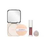 Естественный 14,5г + Жидкая помада D01 Ледяной прозрачный Черный чай + Ногтей Розовый