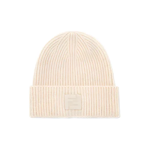 FENDI Флис Шерсть Кашемир Шапки-бини Женские Белые