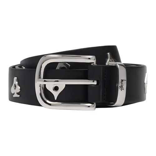 Stussy Кожаные ремни Унисекс Черный