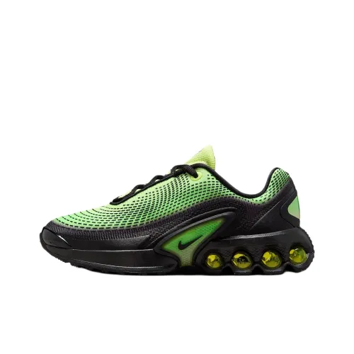 Nike Air Max Dn Shock Absorbers Rebound Низкий Топ Детские Беговые Кроссовки Зеленый Черный Подростки