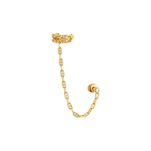 HERMES 18К золото серьги с бриллиантами женские золотые