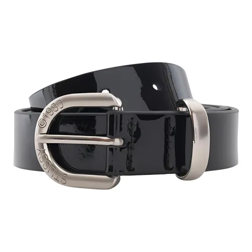 Stussy Логотип Идентификация Коровья кожа Ремни Унисекс Многоцветные Ширина 2,8 см