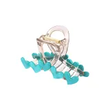 Синий прозрачный зажим-краб