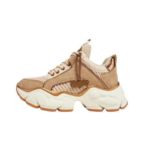 Buffalo Binary Quilt Casual Low Top Beige Women's