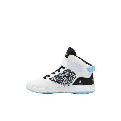 DECATHLON SE100 Амортизация Износостойкие Высокие Детские Баскетбольные Кроссовки Белый Черный Детский