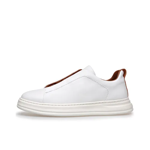 PT'SON Низкие кроссовки для скейтбординга Мужские Белые