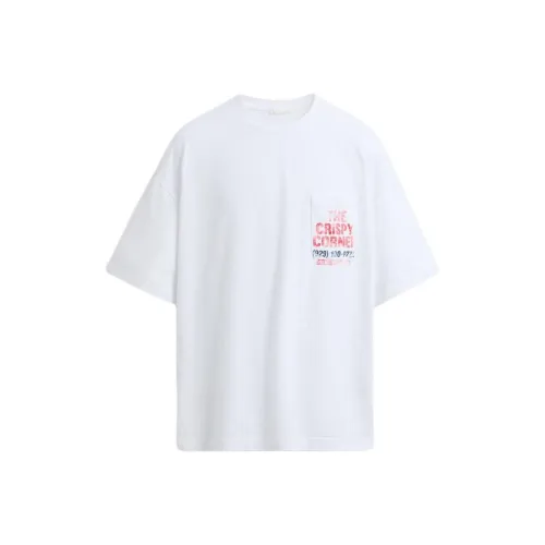 ZARA Морозный Белый Мужские T-Рубашки