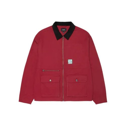 HUF совместный бренд Красный Мужская куртка