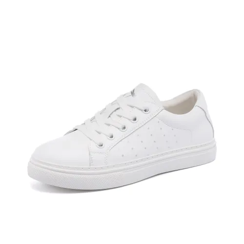 RED DRAGONFLY Белые Кроссовки Женские Устойчивые к Износу Низкий Топ Модные Повседневные Женские