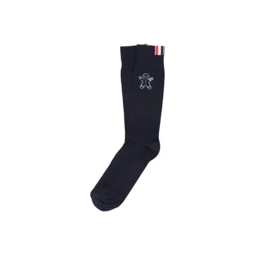 THOM BROWNE 1 Пачка Черные Мужские Носки до Икры MID