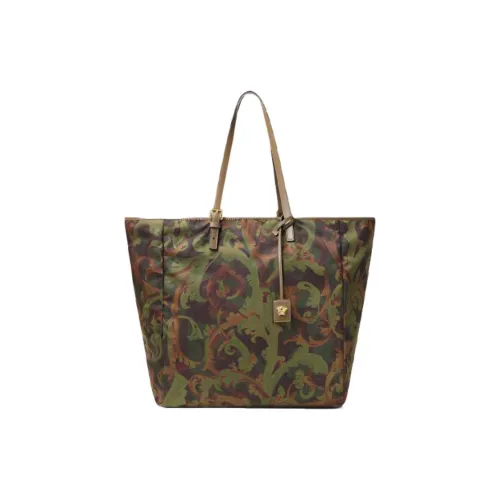 VERSACE Нейлоновая сумка Тоут Мужская Армейский зеленый