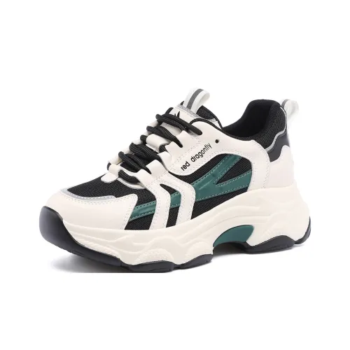 RED DRAGONFLY Женские повседневные туфли с увеличением высоты Низкие кеды с толстой подошвой Женские