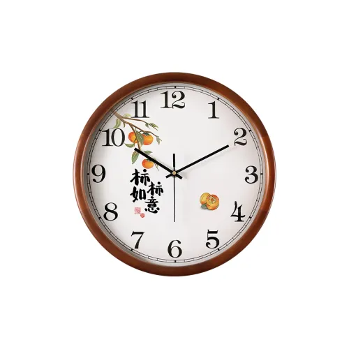 HENSE Кварцевый механизм деревянный настенный часы унисекс белый циферблат модель HW1308