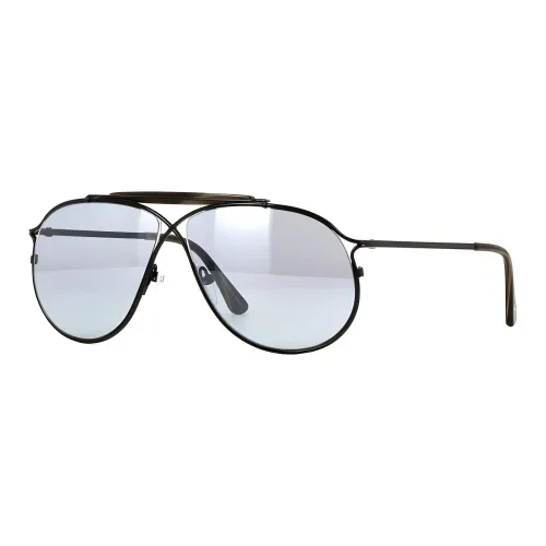 TOM FORD Титан Авиатор Солнцезащитные очки Мужской Черный
