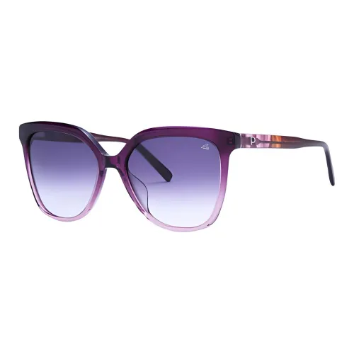 PORTS Пластиковая оправа Кошачий глаз Солнцезащитные очки Женские Фиолетовый