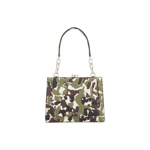 MIU MIU Сумка Tote из коровьей кожи сумка для покупок женская сумка камуфляж