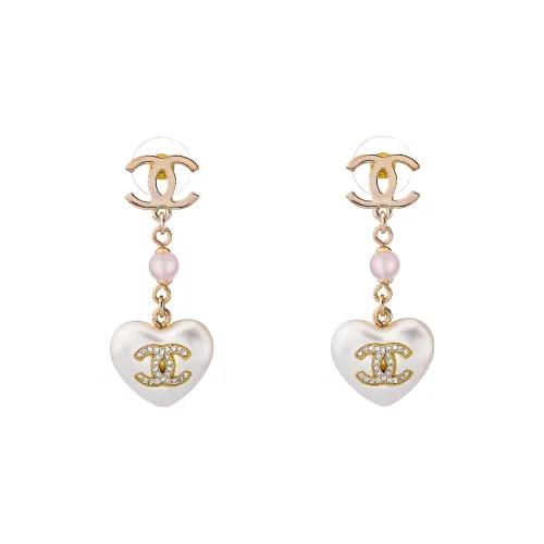 CHANEL Golden CC Акриловые Серьги Золотые Женские