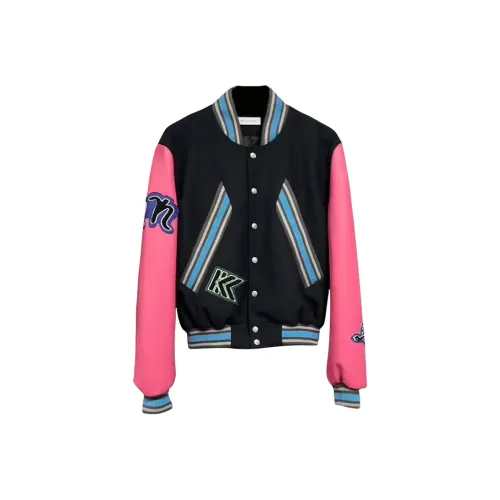 COMXZ Бейсбольная куртка Унисекс Темно-синий