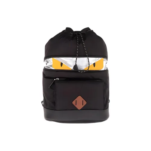 FENDI Рюкзак из коровьей кожи мужской черный