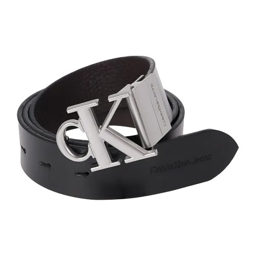 Calvin Klein Ремни из коровьей кожи, черные, мужские
