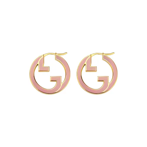 GUCCI Металл Эмаль Серьги-гвоздики Женские Розовый