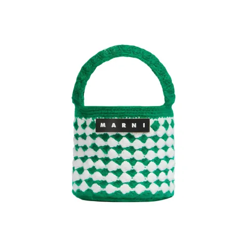 MARNI Акриловая трикотажная ткань Сумка через плечо Женская Зеленая