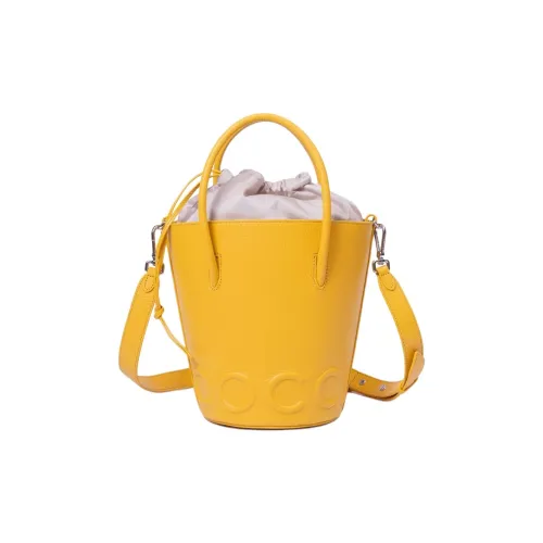 COCCINELLE Сумка-ведро из кожи сумка на одно плечо женская желтая