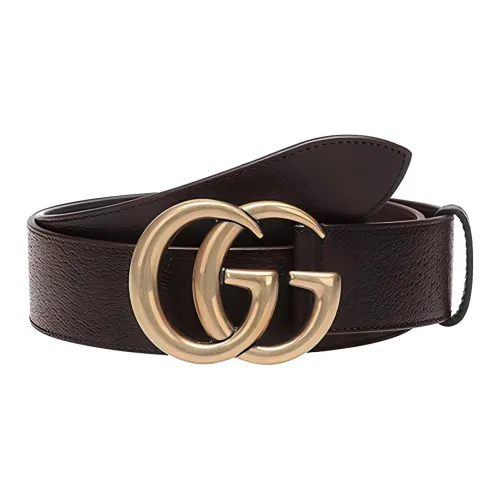 GUCCI Кожаные ремни Мужской Золотой Ширина 4CM