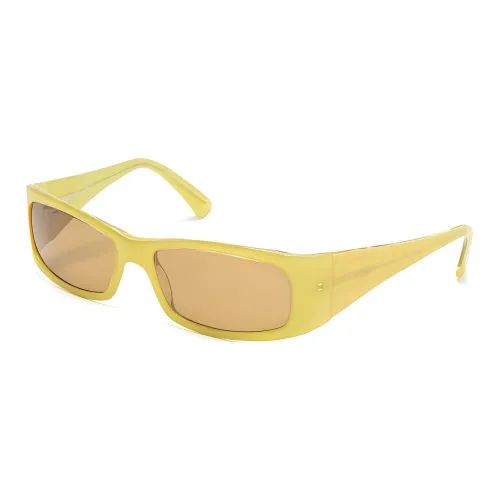 GIVENCHY Ацетат Прямоугольные Солнцезащитные очки Женские Желтые