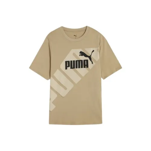 PUMA POWER Graphic T-Shirt Мужская Светло-Коричневая
