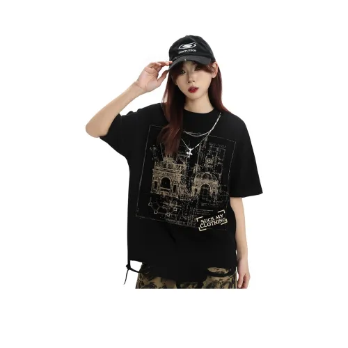 YEARNED Черная Унисекс Футболка