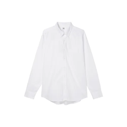 UNIQLO Белая унисекс рубашка