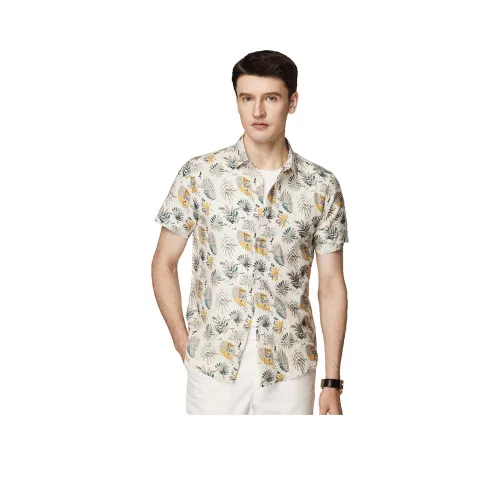 FIRS Бежевый Абрикос Мужские Рубашки