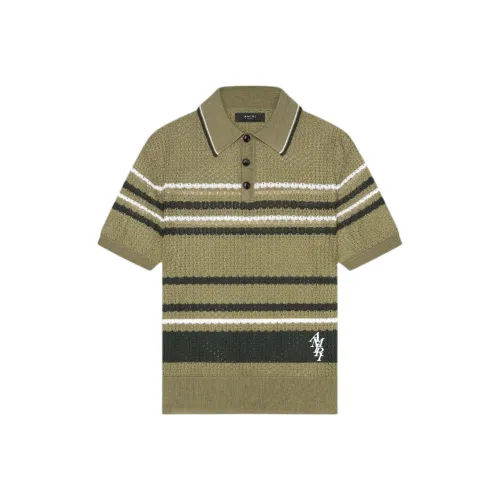 AMIRI SS24 Поло Мужское Зеленое