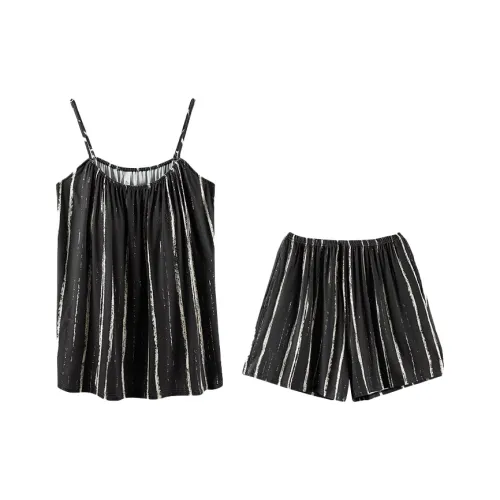 Q'NIANMA Пижамный комплект Женские Афинский черный