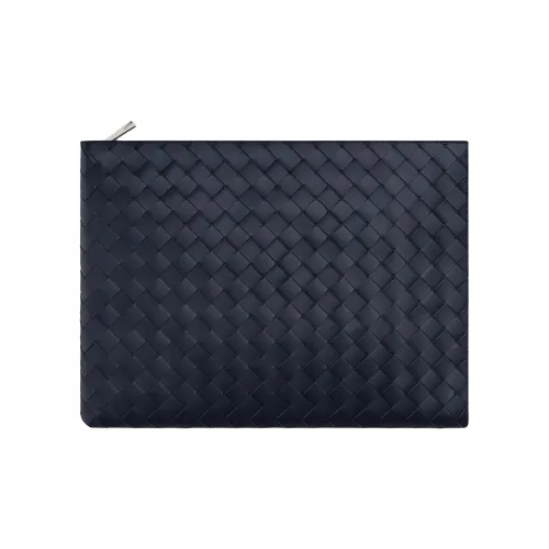 Bottega Veneta Intrecciato Телячья кожа Клатч Мужской Космический синий