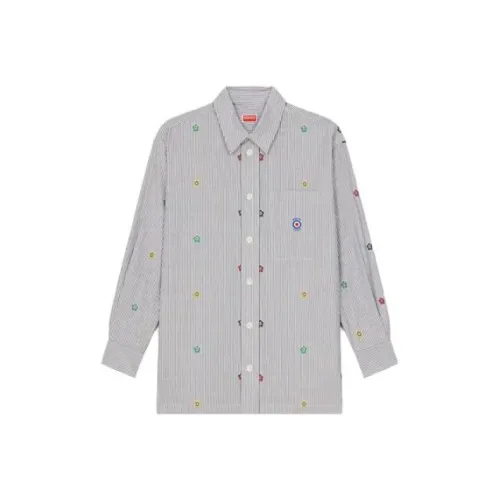 KENZO Lime Gray Мужские Рубашки